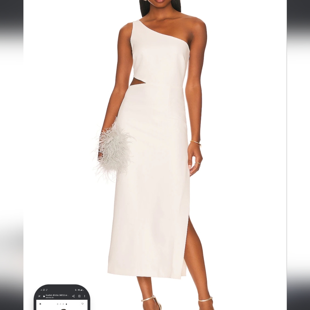 REVOLVE Bardot White Midi